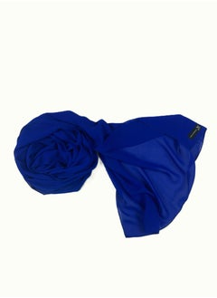 Perfectory PERFECTORY Women Lightweight Solid Chiffon Hijab Shawl Soft Premium Abaya Shawl Wrap Scarves, Long Bridal Hijab Scarf- Royal Blue  - Image 2