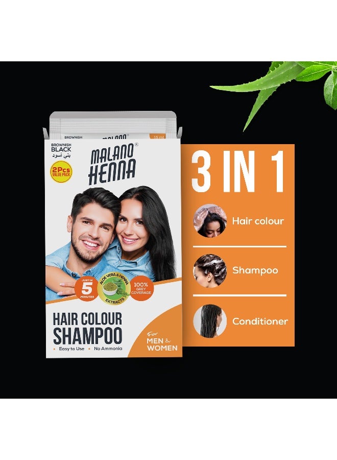 BSY Malano Henna Hair Color Black 2 X 15Ml - Image 4