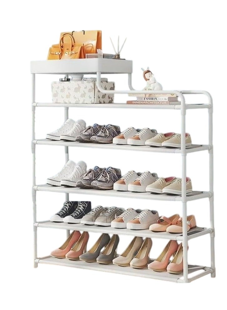 بلومنغ تايم رف أحذية بسيط بستة طبقات مع سلة تخزين من طبقة واحدة