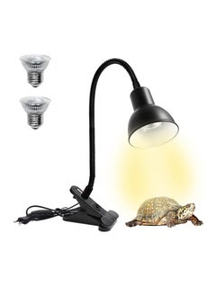 Tortoise Heat Lamp Reptile Lamp Basking Light with Holder Heat Spotlight Reptile Light 360°Rotatable Clip on Lamp for Aquarium Reptile Lizards Turtle