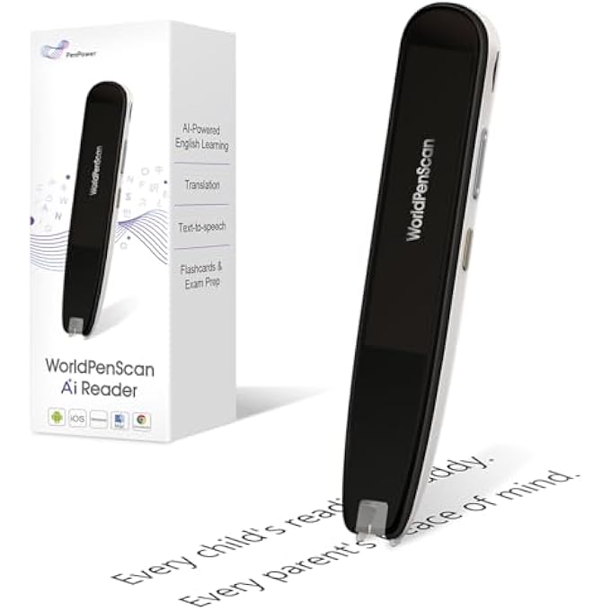 rayihni WORLDPENSCAN AI READER – READING PEN FOR KIDS WITH DICTIONARY & AI READING BUDDY ON SCANNOTE LITERACY PLATFORM - Image 1