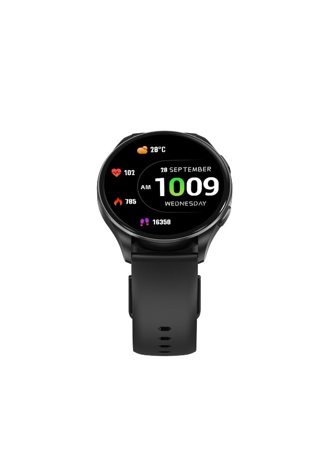 Blackview X20 1.43-inch AMOLED Display 380mAh Battery Fitness Smart Watch Midnight Black - Image 3
