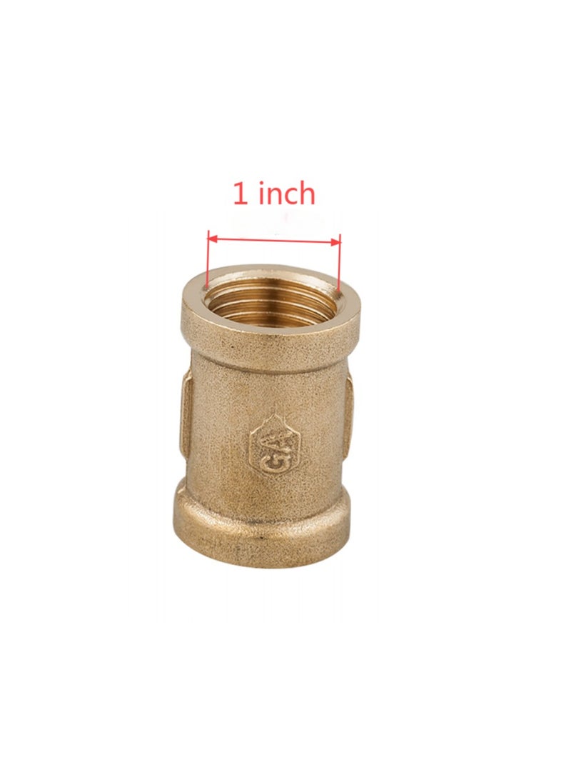 GA  2 Pcs set,  Brass  Female Socket 1 inch TO 2 inch  Brass Plumbing Fittings Set, High-Purity Copper Alloy, BSPT Thread Standard, - Image 4