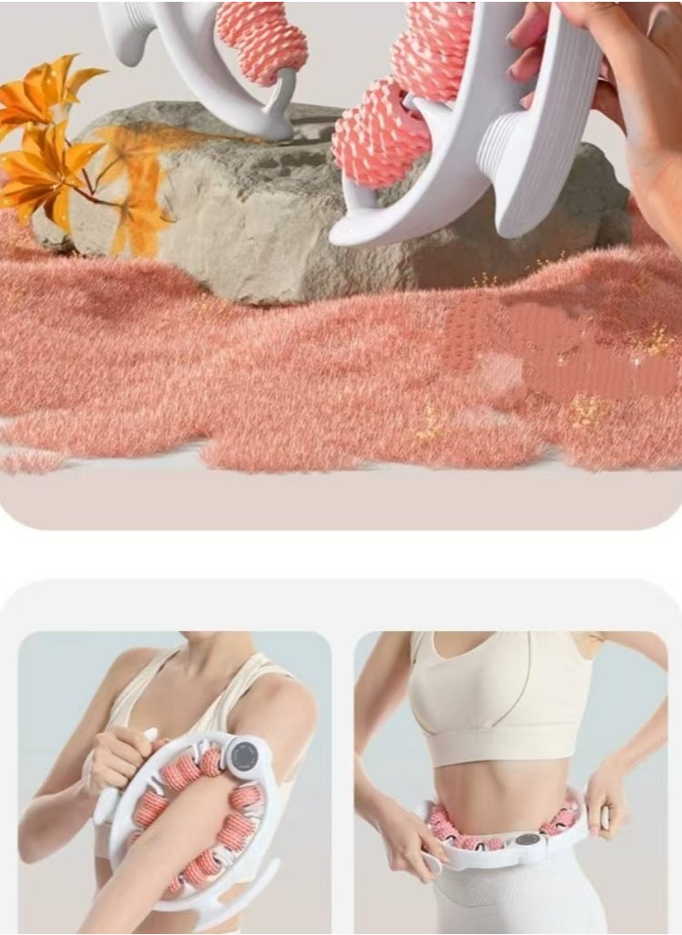 Cellulite Massager, Manual Muscle Massager Roller Ring Multi-functional Detachable Leg Beautifier for Leg