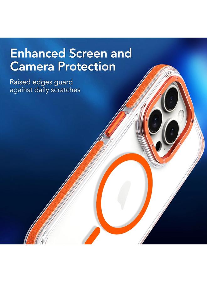 Zaboon Case For iPhone 13 Pro Dual-Color Clear Acrylic Hybrid TPU MagSafe Phone Case - Image 3