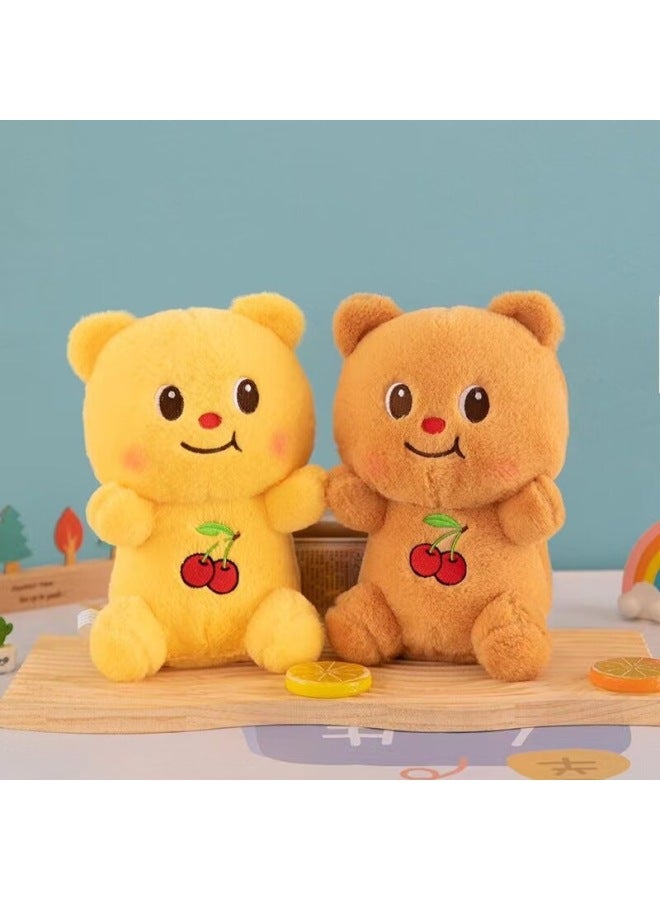 Direct Eight-inch Grab Doll Plush Toy Stall Collar Gift Wedding Throw Boutique Doll-Specifications:Frog Lina Bear 25CM - Image 3