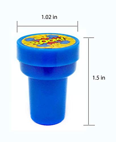 TINYMILLS طوابع الأبطال الخارقين المتنوعة من Tiny Mills 24 قطعة للأطفال طوابع ذات حبر ذاتي (12 تصميم مختلف) حفلة عيد ميلاد الأبطال الخارقين، هدايا حفلة الأبطال الخارقين، حشو أكياس الهدايا، طوابع مكافآت المعلم في الفصل - Image 5