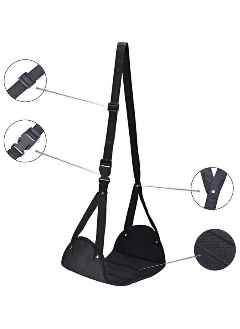 Generic Foot Rest,Portable Travel Footrest Flight Carry-On Foot Rest Adjustable Height Foot Rest Travel Accessories Footrests Hammock  - Image 3