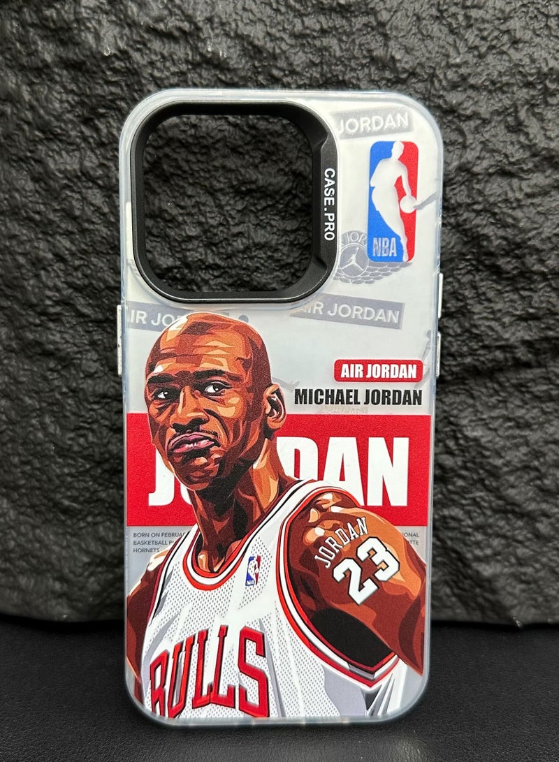 Color Fans Case for iPhone 13 Pro Max with Michael Jordan Pattern Cover - Image 1