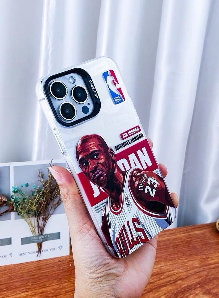 Color Fans Case for iPhone 13 Pro Max with Michael Jordan Pattern Cover - Image 5