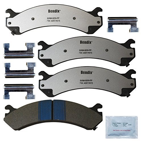 Bendix Fleet Metlok MKD784FM Front Brake Pads for Select Models DeVille,DTS,Avalanche 2500,Express 3500,4500,Cargo,Pasajeros,Silverado 1500,HD Classic,2500 3500 Suburban GMC Savana Sierra Yukon Hummer - Image 1
