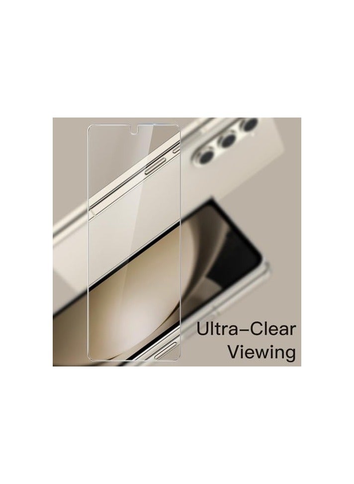 JETech Front Screen Protector for Samsung Galaxy Z Fold 5, Tempered Glass Film with Easy Installation Tool, Case-Friendly, HD Clear, 3-Pack - Image 3