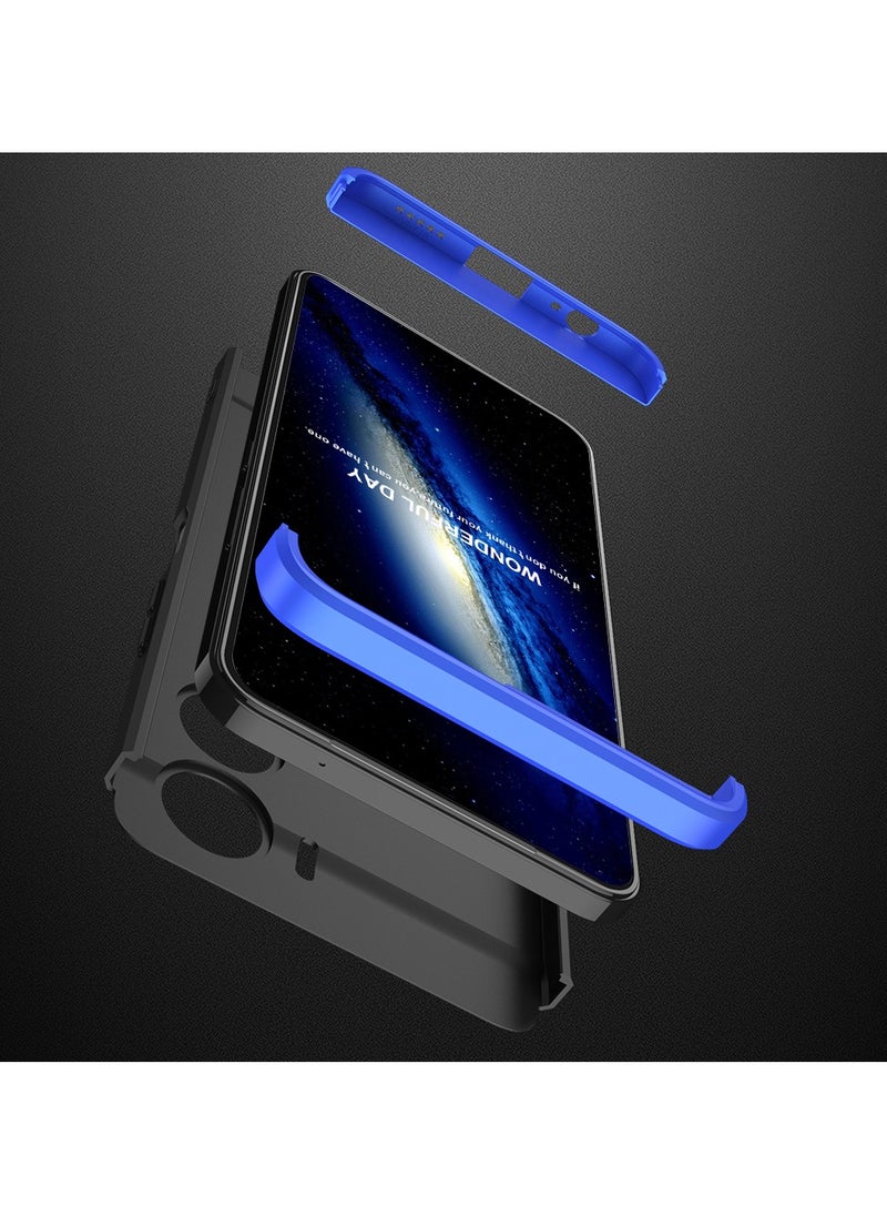 GKK Compatible With vivo Y16 GKK 360 Degree Protection Cover- (Blue&Black)  - Image 3