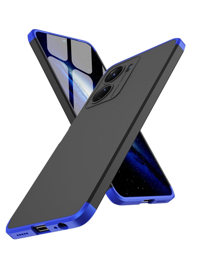 GKK Compatible With vivo Y16 GKK 360 Degree Protection Cover- (Blue&Black)  - Image 2