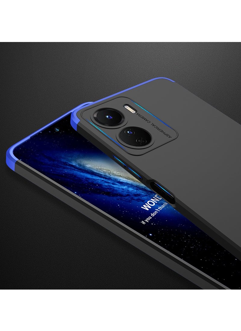 GKK Compatible With vivo Y16 GKK 360 Degree Protection Cover- (Blue&Black)  - Image 5
