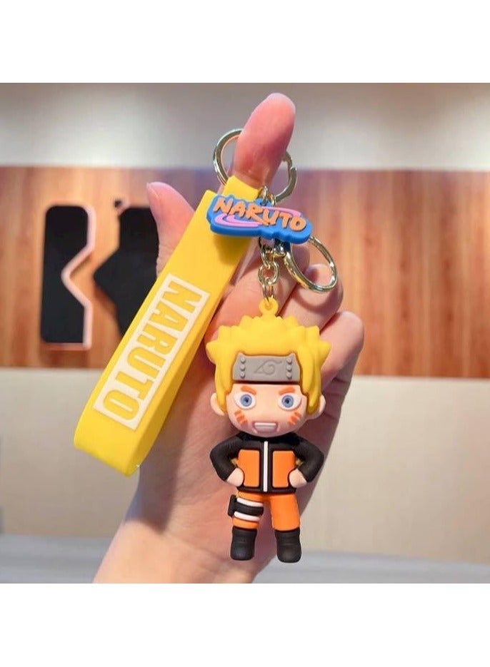 Naruto Keychain with Hook & Straps Key Chains Multicolor for Bike Car & Collectible for Anime Fans - Image 3
