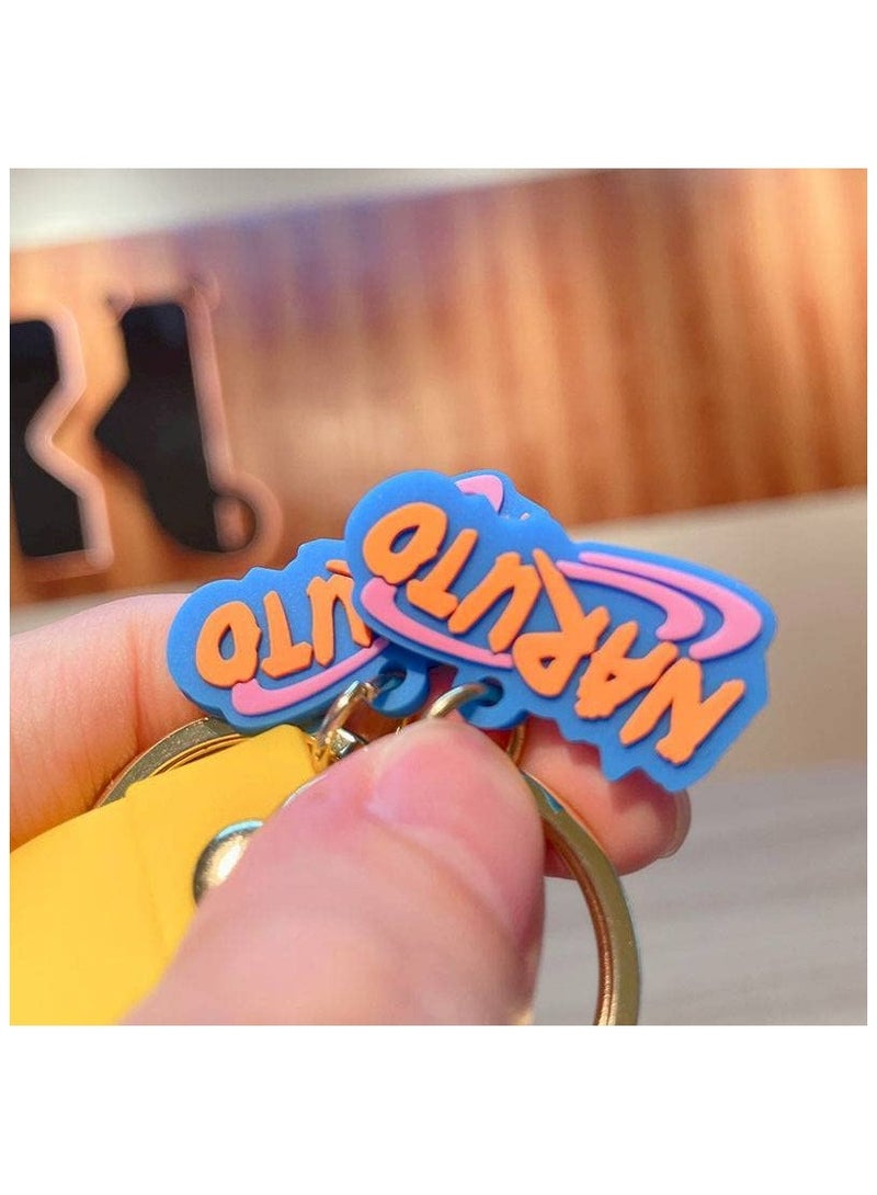 Naruto Keychain with Hook & Straps Key Chains Multicolor for Bike Car & Collectible for Anime Fans - Image 5