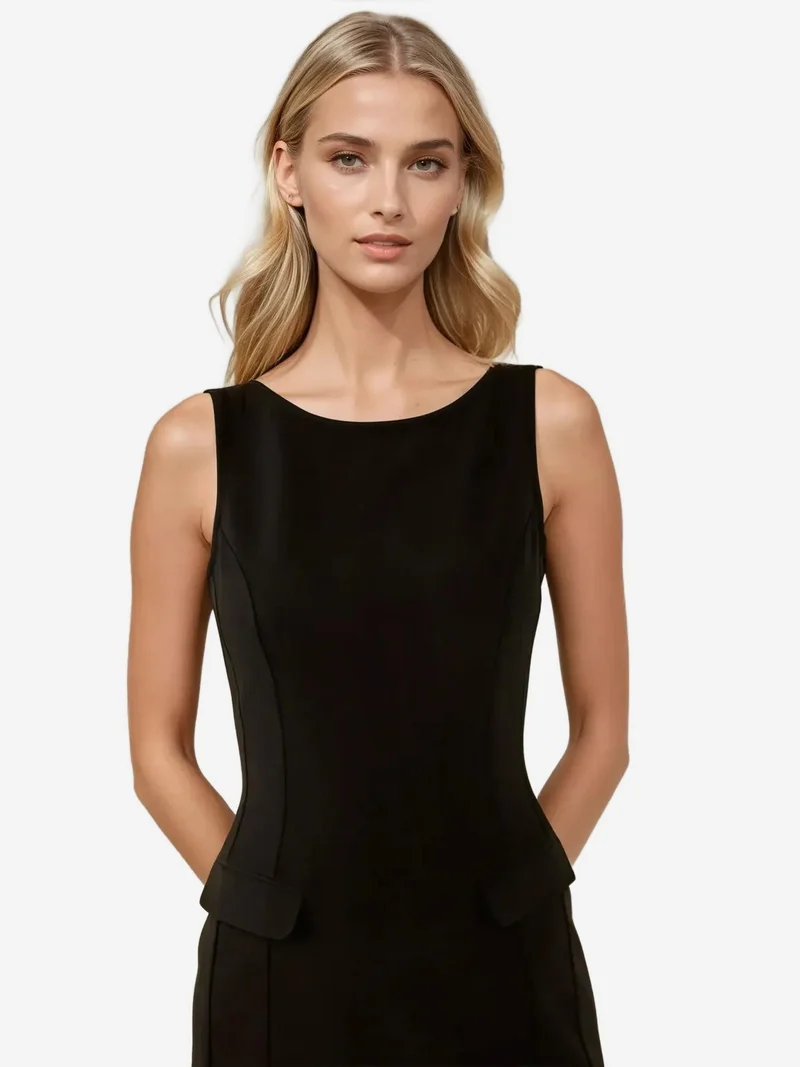 HICCUP Black Tailored Volume Mini Dress for Women | Best Price UAE
