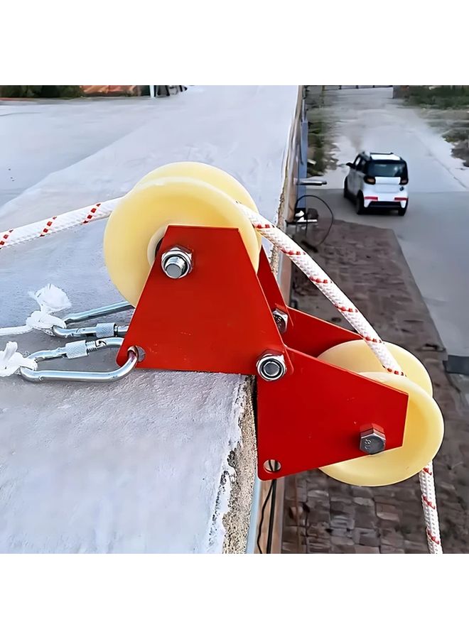 Medium Heavy Duty Manual Pulley System 500kg All Metal Construction with Mounting Hardware - Image 4