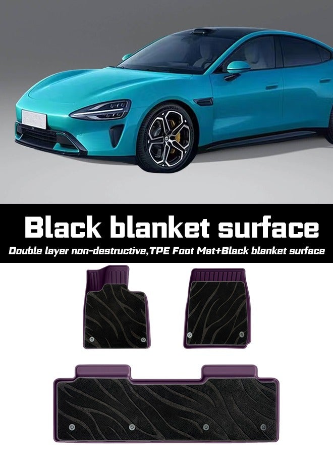 Generic Car floor mat, model 2024, suitable for Xiaomi su7, with double floor mat, high end and environmental protection. Easy to clean, goodcar  - Image 4