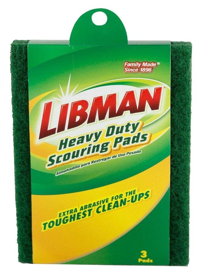 Libman 66 Heavy Duty Scouring Pads, 7" Scrub Surface - Image 1