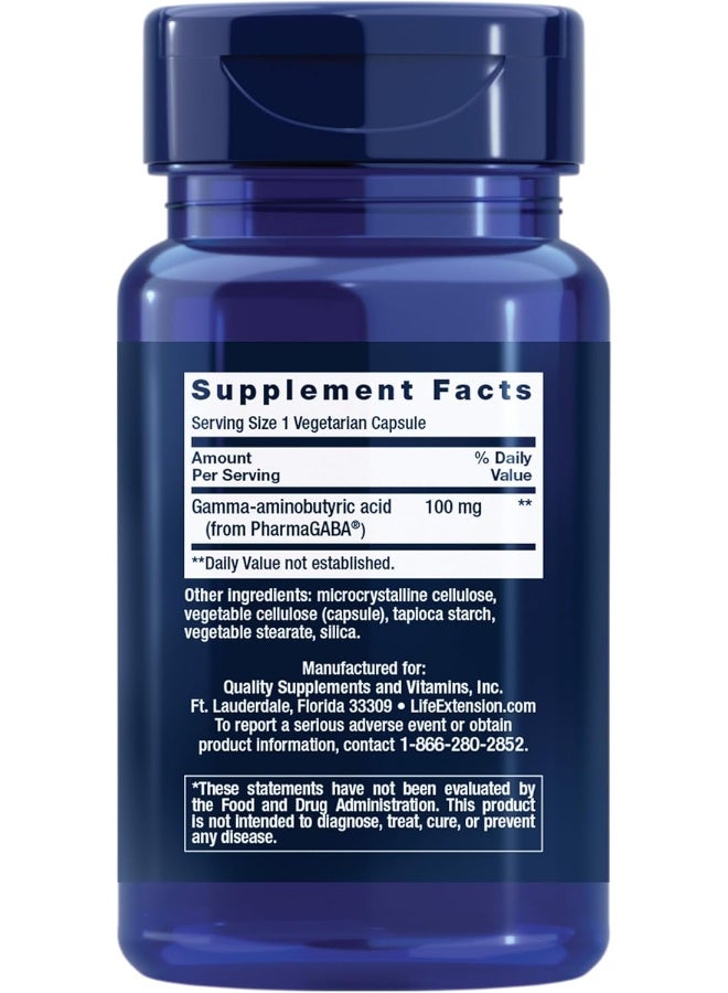 Life Extension مكمل جابا 60 كبسولة لتخفيف التوتر - Image 2