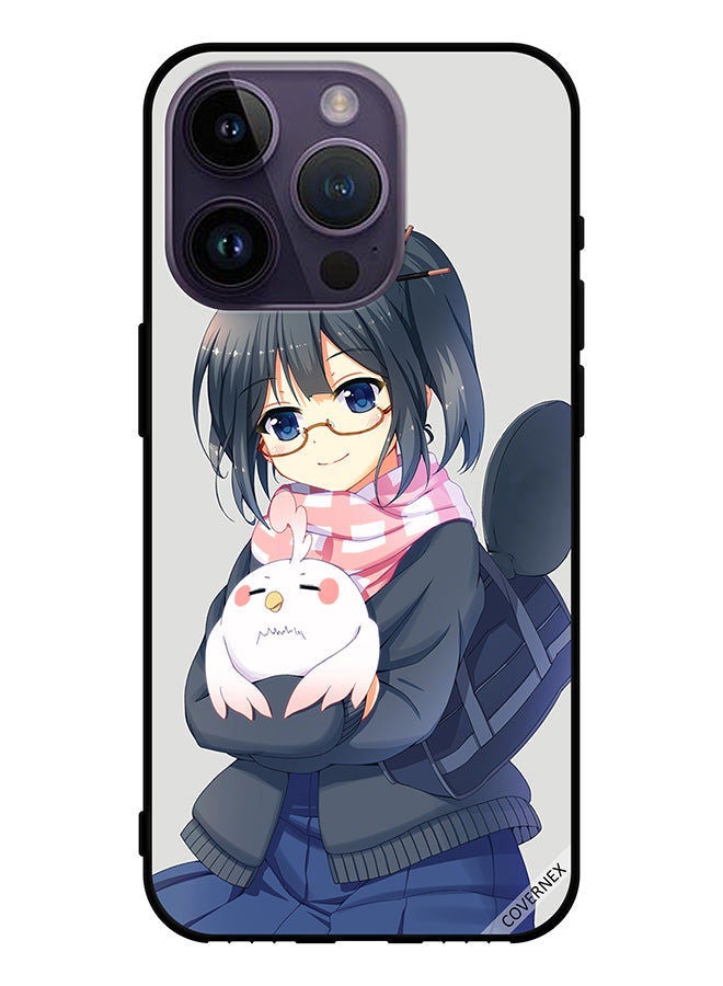 Covernex Protective Case Cover For Apple iPhone 14 Pro Girl Holding Pet Art - Image 1