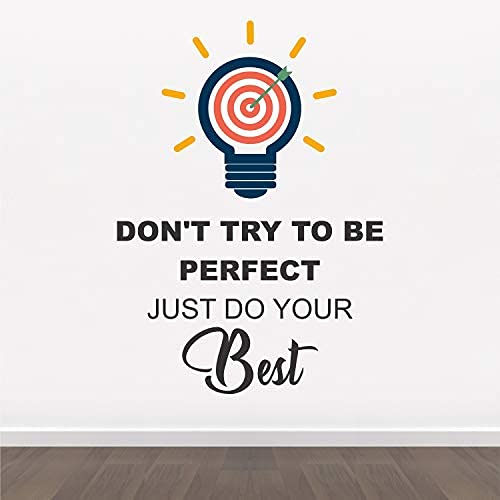 StickMe 'Just Do Your Best - Team Work - Office - Corporate - Business - Inspirational - Motivational - Quotes - Wall Sticker' -SM837 (Multi Colour, Vinyl - 75cm X 65 cm) - Image 2