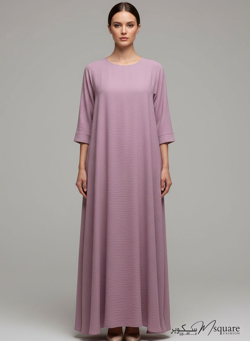 MSquare Fashion Purple CEY Fabric Inner Slip Dress for Abaya – Soft Underdress - Image 1