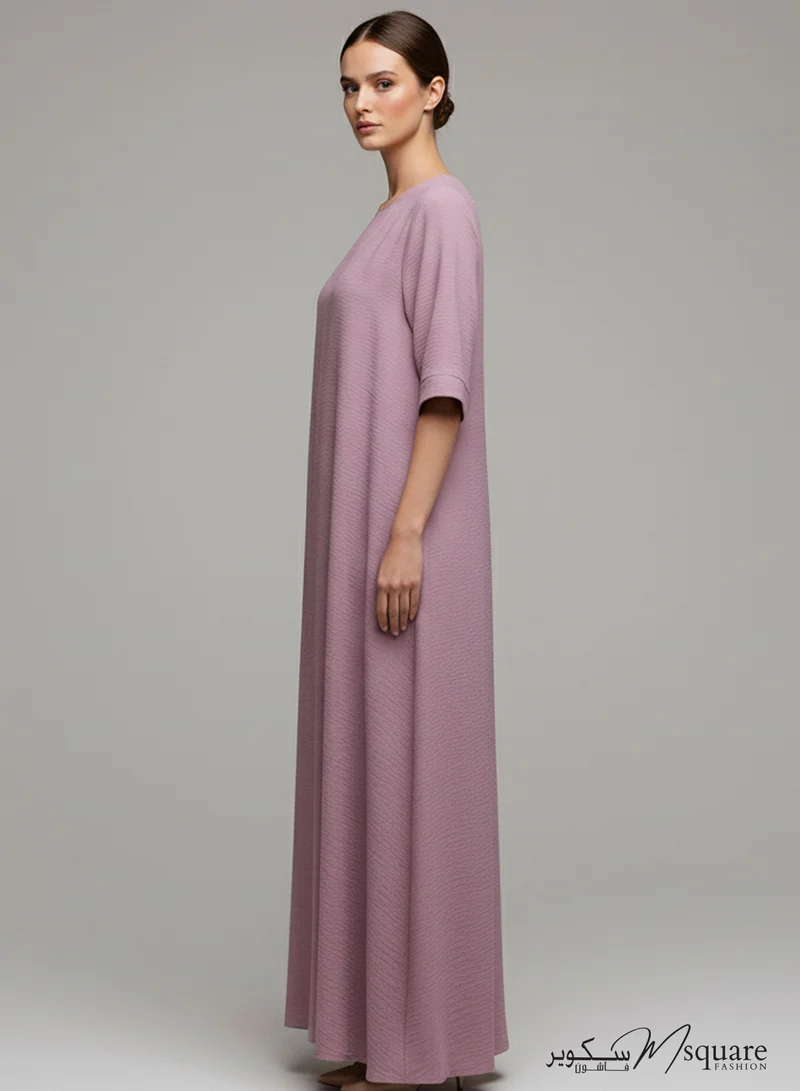 أم سكوير فاشن فستان داخلي من قماش سي آي بنفسجي - فستان سفلي ناعم