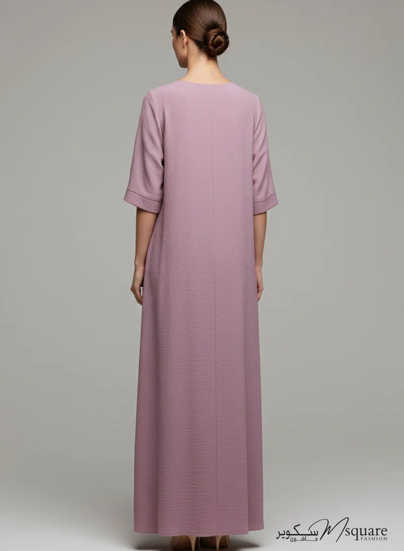MSquare Fashion  Purple CEY Fabric Inner Slip Dress for Abaya – Soft Underdress for Women | Best Price UAE