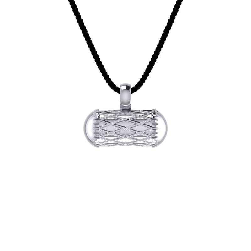 TINY TIARAA Pure 925 Silver Pendant Capsule Openable Kavach Taweez Amulet with Black Threads for Girls Boys Kids Women Men |Nazariya Pendant Taviz Cylinder | Evil Protection Tabiz - Image 5