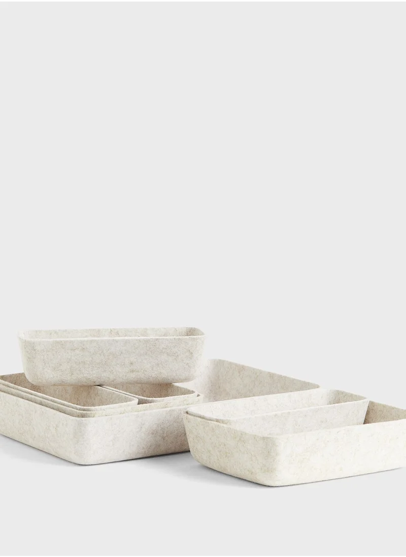 اتش اند ام 7-Piece Felted Storage Basket Set