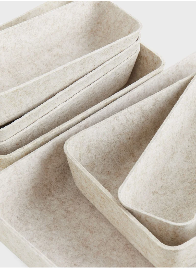 اتش اند ام 7-Piece Felted Storage Basket Set