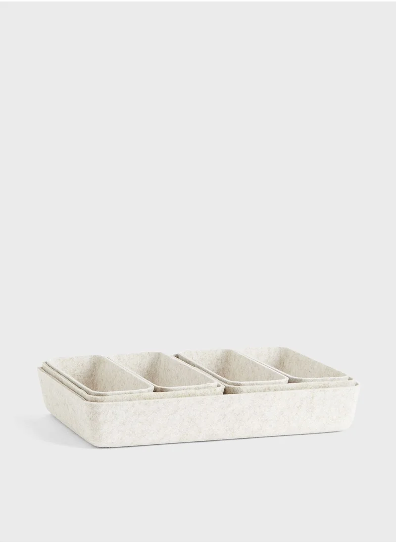 اتش اند ام 7-Piece Felted Storage Basket Set