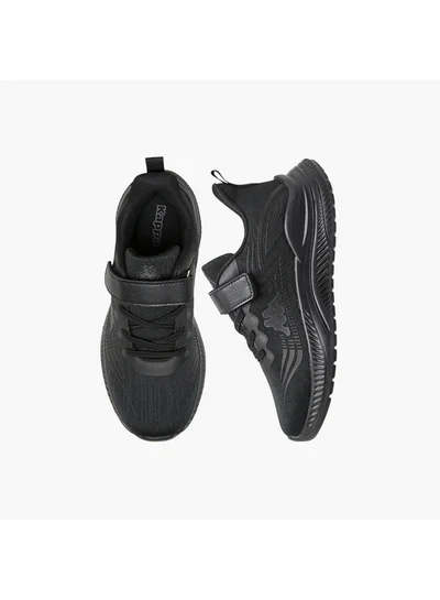 Kappa Girls' Logo Print Sport Shoes with Hook and Loop Closure