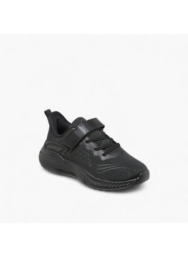 Kappa Girls' Logo Print Sport Shoes with Hook and Loop Closure  - Image 2