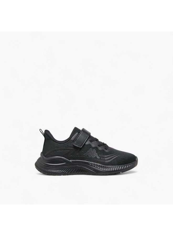 Kappa Girls' Logo Print Sport Shoes with Hook and Loop Closure  - Image 3