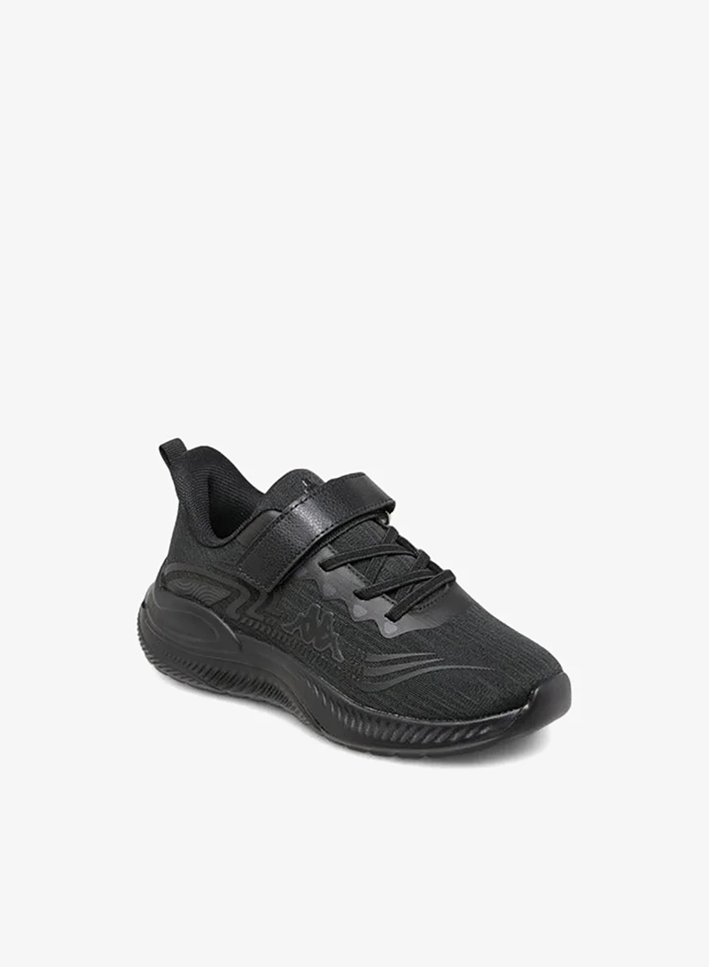Kappa Girls' Logo Print Sport Shoes with Hook and Loop Closure