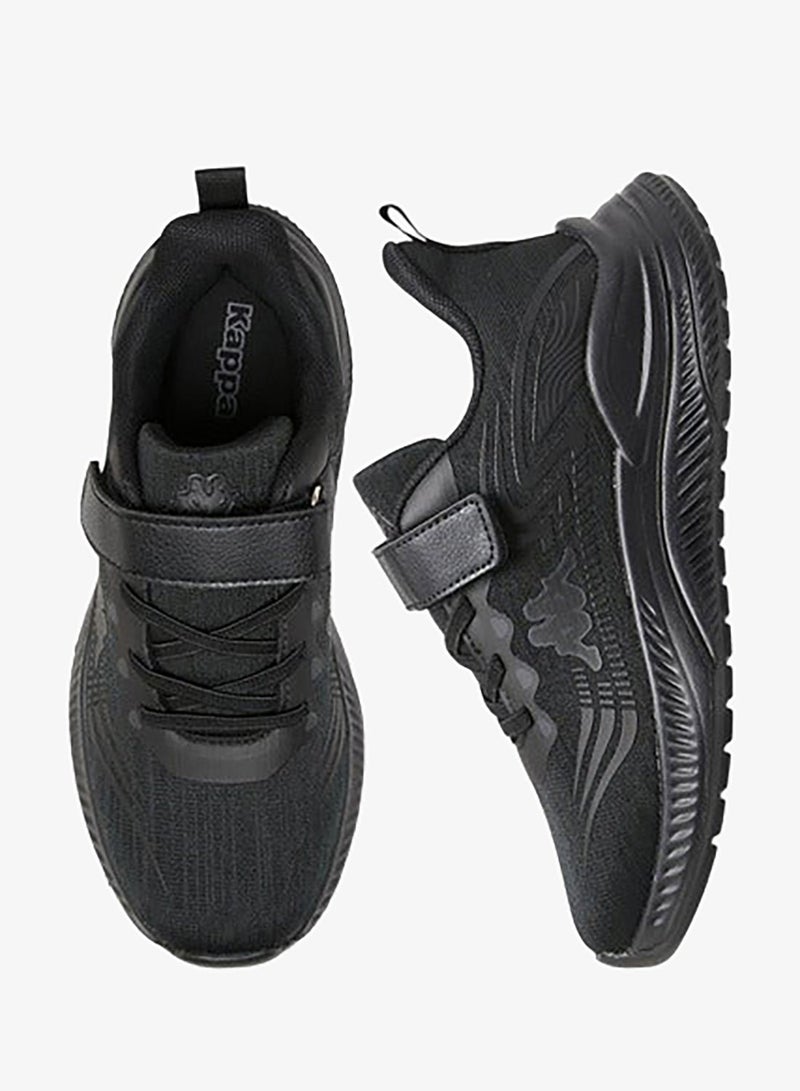 Kappa Girls' Logo Print Sport Shoes with Hook and Loop Closure - Image 1