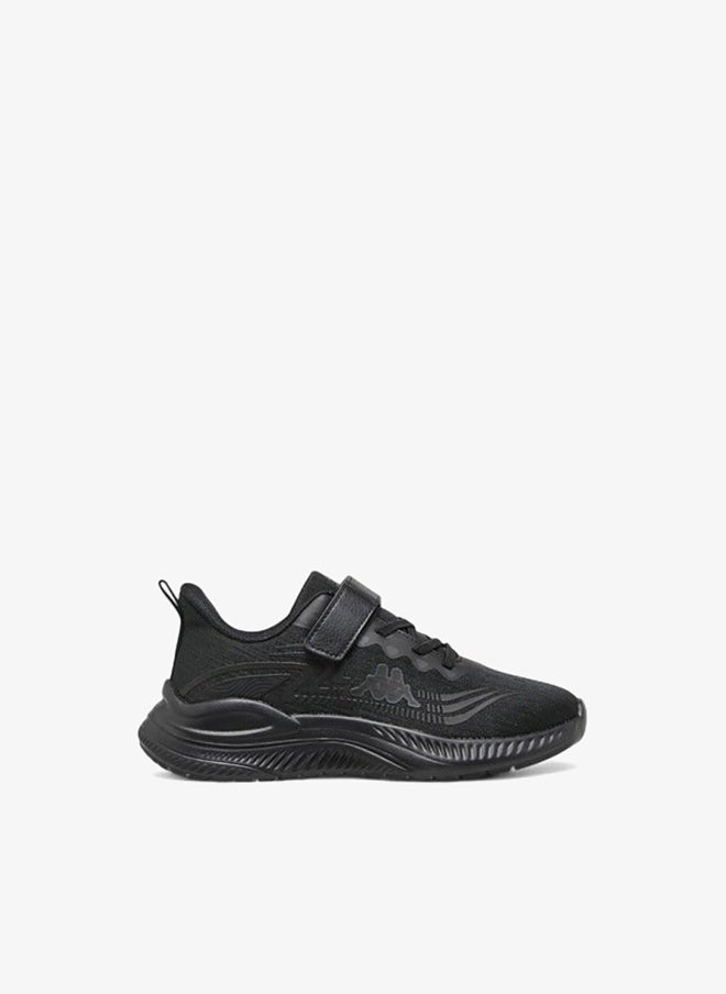 Kappa Girls' Logo Print Sport Shoes with Hook and Loop Closure - Image 3
