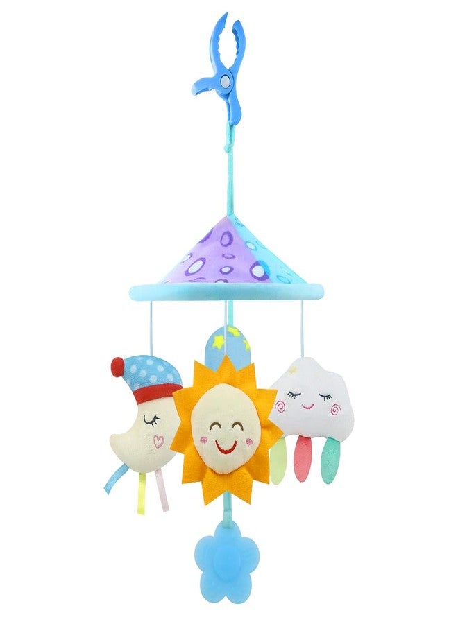 Caterbee Baby pram Mobile Toys, Stroller Toys with Soft Rattle for 0 Months+ (Sky) - Image 1