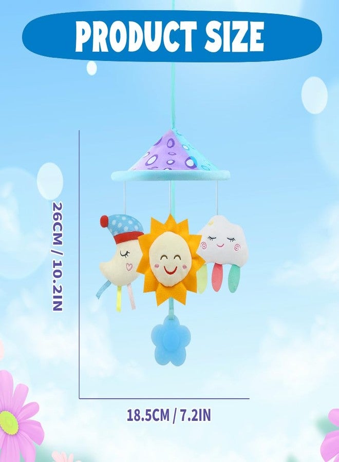 Caterbee Baby pram Mobile Toys, Stroller Toys with Soft Rattle for 0 Months+ (Sky) - Image 4