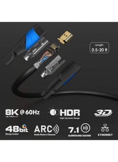 KabelDirekt Hdmi Cable 8K 4K 1Ft With A.I.S Shielding Designed In Germany (Supports All Hdmi Devices Like Ps5 Xbox Switch 8K@60Hz 4K@120Hz High Speed Hdmi Cord With Ethernet Black) By Cabledirect  - Image 3