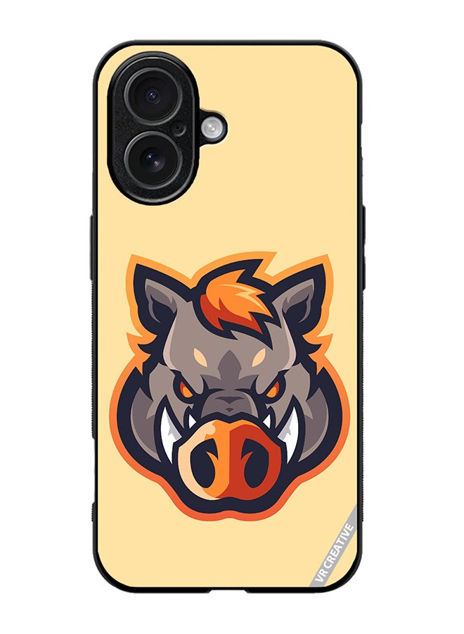 Protective Case Cover For Apple iPhone 17 Wild Boar Design Multicolour