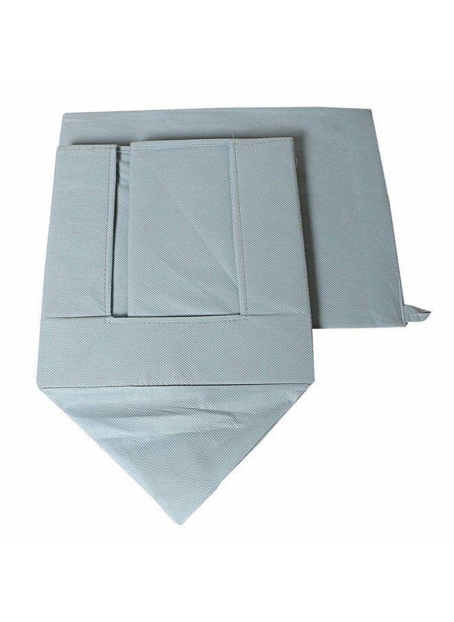 Kuber Industries Kuber Industries Stylish Shirt Organizer for Wardrobe|Foldable Non Woven Shirt Stacker|Drawer Storage Unit For Closet Cuboard|Clothes Storage box|Pack of 3 (Grey)  - Image 5
