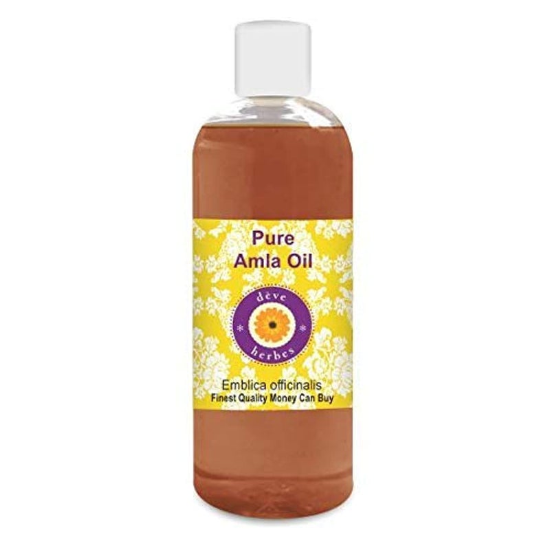 Deve Herbes Deve Herbes Amla Oil Emblica officinalis  Infused  Pure  NonSticky  Lightweight  For Hair Care Routines  Men  Women  Traditional Use  Natural  200ml  - Image 1