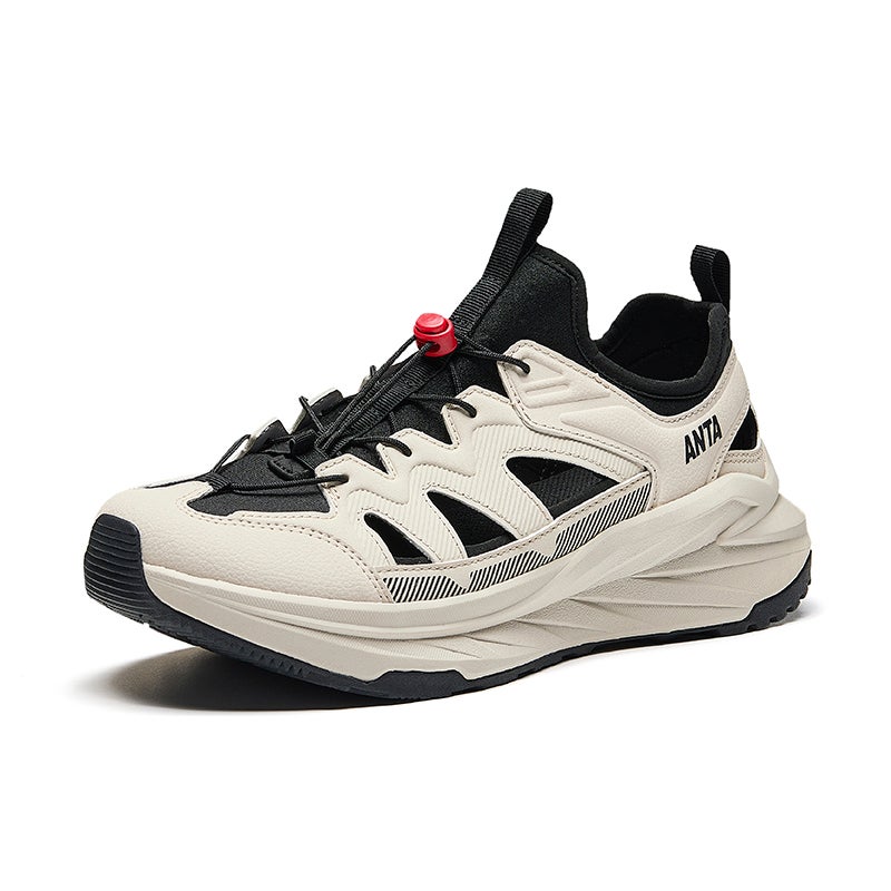 انتا صنادل رجالية أنتا أبيض طباشيريأسود - لايف ستايل - Image 1