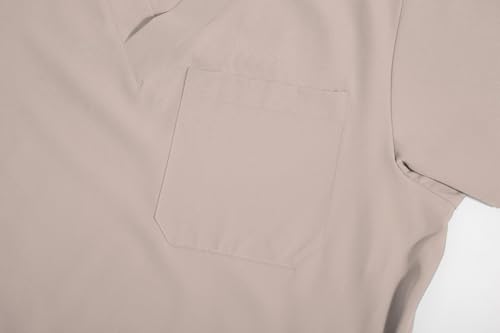 Yoweenton Scrub for Men Scrubs Medical Uniform Man Scrubs Set Medical Scrubs Top and Pants，5-Pocket Top and 5 Pocket Pants - Image 5