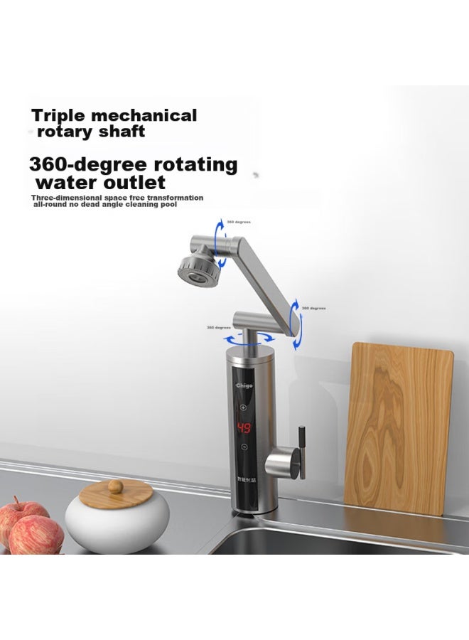 Chigo Electric Hot Water Faucet, Instant Mechanical Arm, Fast Heating Water Tap, Cold And Hot Heater, Variable Frequency Constant Temperature, Kitchen Balcony Household Water Heater Zg-kbs31b - Image 3